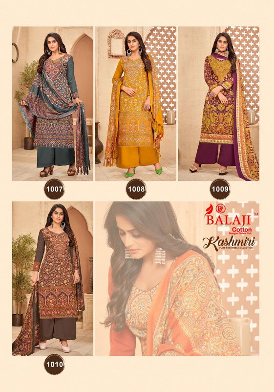 Balaji Kashmiri Casual Wear Pashmina Wholesale Dress Material Collection